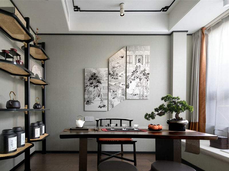 現代風書房裝修實景圖